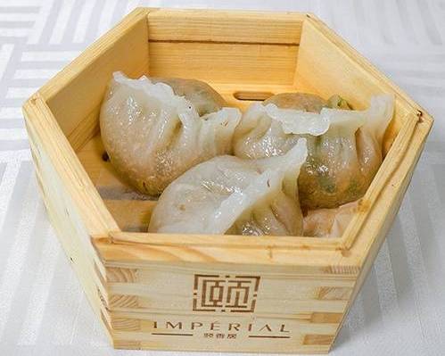 121-Raviolis ChiuChow - Poulet, Légumes et Arachides (3mcx) 潮州田園粉粿皇